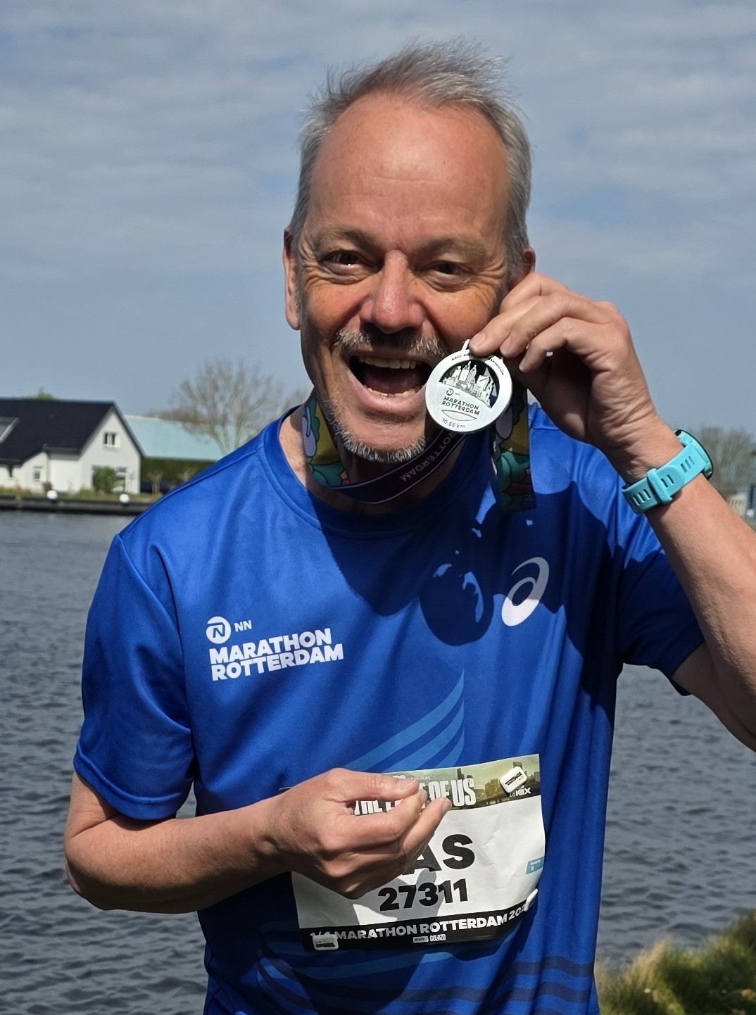 Bas de Leeuw profielfoto 50+model man sportief marathon hardloper sportkleding